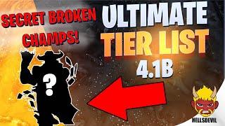 WILD RIFT ULTIMATE TIER LIST (Patch 4.1B) | NEW SECRET BROKEN CHAMPS!