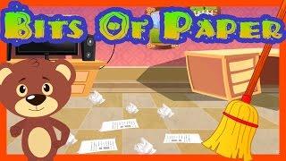 Bits of Paper || English Nursery Rhyme for Kids with Lyrics