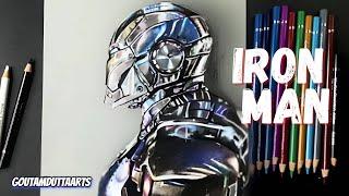 Draw Iron Man as War Machine | Marvel Fan Art Sketch | Goutamduttaarts