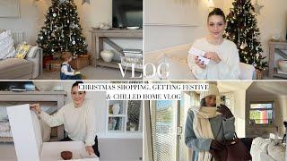 CHRISTMAS SHOPPING, GETTING FESTIVE & CHILLED HOME VLOG