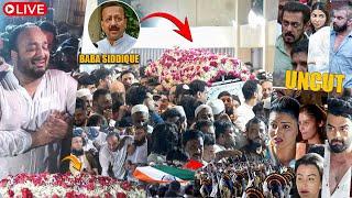 UNCUT- Baba Siddique Nawaz -E- Janaza | Salman Khan,Family,Politician Celebrity