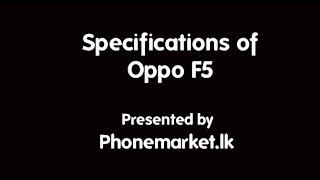 Oppo F5 Price Sri Lanka