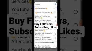 buy tiktok, Instagram, YouTube, Facebook followers, subscriber, likes from one place