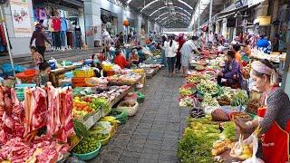 Cambodian Fresh Market Food Compilation - Mango, Pork, Beef, Chicken, & More