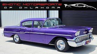 C1459 1958 CHEVROLET DELRAY CUSTOM INTERIOR * CUSTOM PAINT * PURPLE