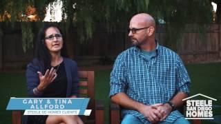 Steele San Diego Homes Client Testimonial - Tina & Gary Mini Clip 2