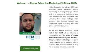 Webinar 1- Higher Education Marketing