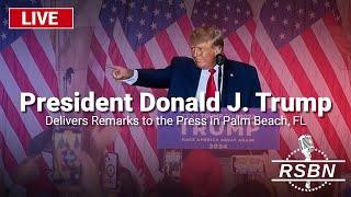 LIVE: President Trump Delivers Remarks to the Press in Palm Beach, FL - 10/29/24