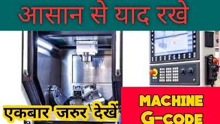 Cnc programing | important machine G-code & M-code | asan se yad rakhe milling codes #tips_tricks