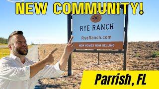 Tour 4 New Construction Homes For Sale in Parrish Florida's Brand New Community of Rye Ranch!