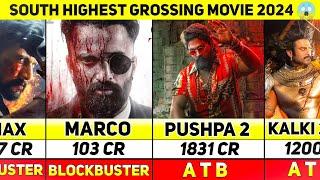 Top 50 SOUTH India Highest GROSSING Movies In 2024 | Pushpa 2 | Kalki 2898ad | Marco