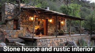 Beautiful stone house design ideas | Let the stone protect and shelter your family.