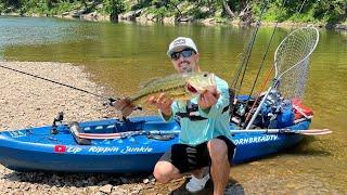 Kayak Fishing For BIG CREEK BASS!!! (Spavinaw Creek, Oklahoma)