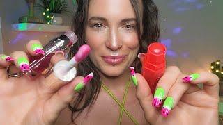 ASMR - Doing Your Glowy Summer Makeup Outfit   Skincare (Layered)