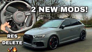 RS3 GETS 2 NEW MODS!!! *Steering wheel & Res Delete*