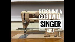 Fixing up a 1957 Singer 401a Slant-o-Matic