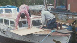 Sheeting my WWII Boat Foredeck with Plywood | EP 44 