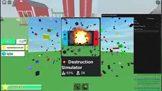OP Destruction Simulator Script Showcase  [Inf Money, Inf Exp, Max Lvl, Gun mods] + MORE