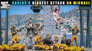 GTA 5 : CARLOS'S BIGGEST ATTACK ON MICHAEL || BB GAMING