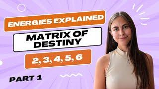 Matrix of Destiny Energies Explained. Meaning of Numbers 2, 3, 4, 5, 6