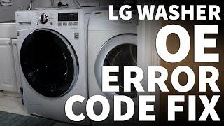 LG Washer OE Error Code - LG Washer Not Draining Fix - LG Washer Drain Pump Replacement Tutorial