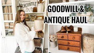 Goodwill & Antique Store Haul | Vintage Farmhouse Finds