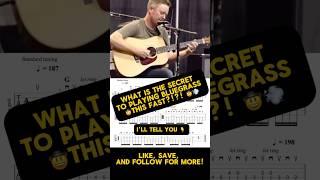 What is the secret to playing bluegrass this fast with guitar tabs? Jake Workman