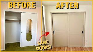 DIY Closet Door Makeover on a Budget