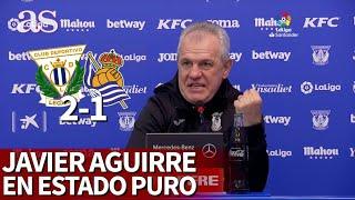 "¿Qué le ha dicho después de marcar el gol a Óscar?" JAVIER AGUIRRE en estado puro | Diario AS