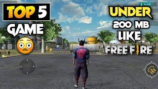 Top 5 Battleroyale Game Like Free fire | games like free fire under 200mb