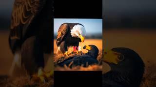 Eagle vs Crow #trending #animals #viral #bird