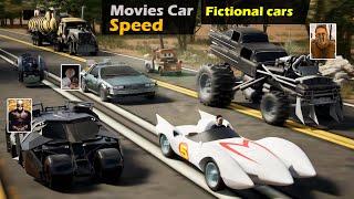 Fictional Cars and Movies Car Speed | Top Speed of Fictional Cars |