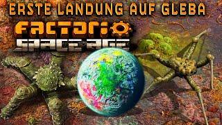 Erste Landung auf Gleba im Factorio Space Age DLC