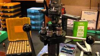 Reloading with the Lyman T-Mag II turret press.