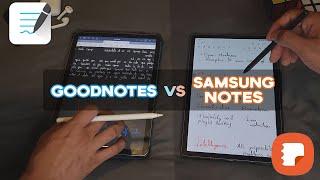 Which is the best note taking app? | Goodnotes5 vs Samsung Notes