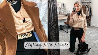 Silk Shirts | 3 Ways To Wear | Styling Casual Outfits