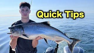 Mid-Summer Lake Ontario Salmon Fishing Quick Tips (plus bonus footage of some nice catches)