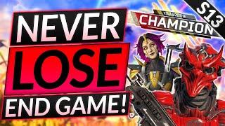 How to NEVER DIE or LOSE ENDGAME - NEW SEASON 13 Tips - Apex Legends Guide