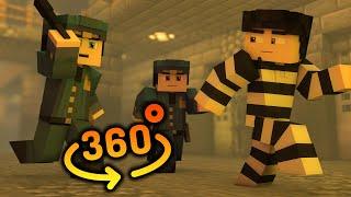 360° Video || JailBreak - Minecraft VR