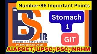 Stomach 1 | Most Important Points For AIAPGET And Homeopathic Exam | DrBhavesh Sir Classes