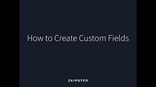 Guest List Management and Event Check In: How To Create Custom Fields | zkipster Tutorial