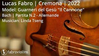 2022 Violin | Lucas Fabro - Cremona | Bach Partita N.2 Allemande | Guarneri