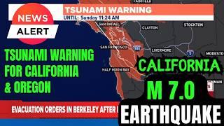 BREAKING: EVACUATE IMMEDIATELY - TSUNAMI WARNING - M7 Earthquake California #Earthquake