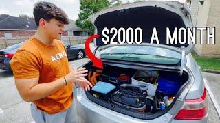 Custom Mobile Detailing Setup In My Car! ($2000 A Month)