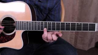 Acoustic Blues Rock Solos - Guitar Lesson - How to Solo - Concepts for minor