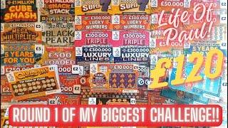 £120 Scratch Card Challenge Round 1