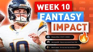 NFL Week 10 Reactions + Injuries | Early Week 11 Waiver Wire & Fantasy Football Advice (2024)