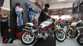 Iconic Shop Walk: Ducati Monster S4R S , Triumph Daytona Super III, MV Agusta F4 with 4 miles!