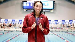 Stanford’s Torri Huske adds another Pac-12 title with win in 50 Freestyle