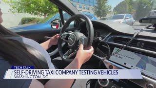 Self-driving taxi company testing cars in DC